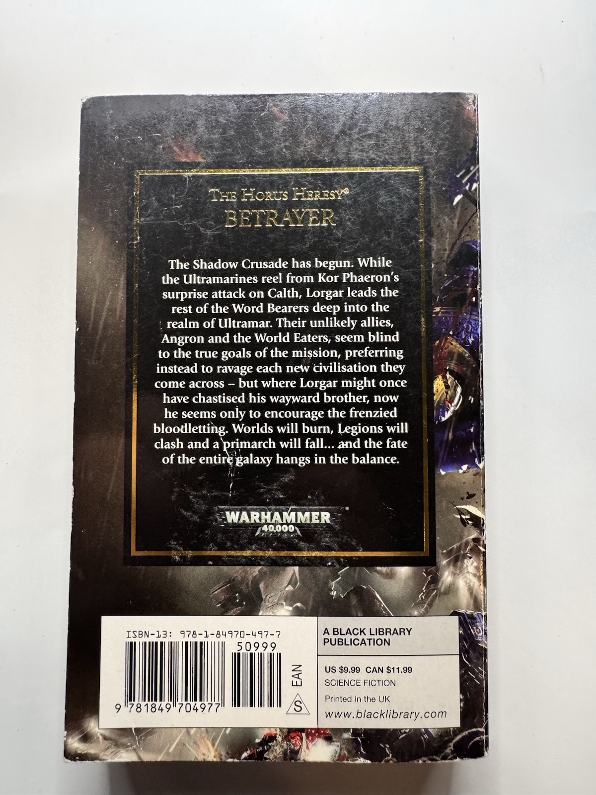Betrayer Horus Heresy Warhammer 40k Aaron Dembski-Bowden Black Library Rare