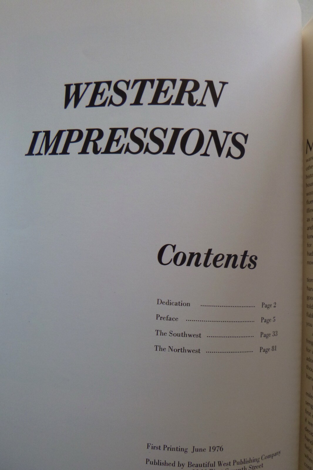 Sgnd, Limited 1st ed, Western Impressions by Ray Atkeson (hardcover, 1976)