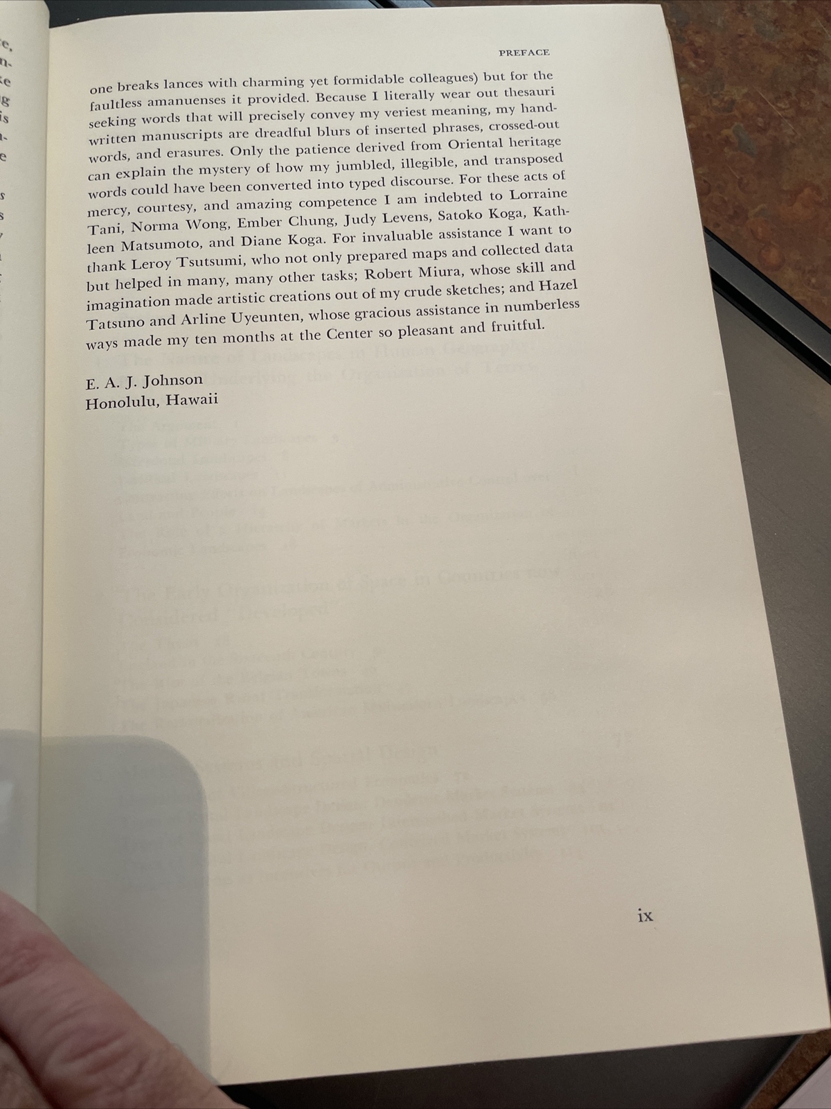 The Organization Of Space In Developing Countries By Johnson, E. A. J. 1970