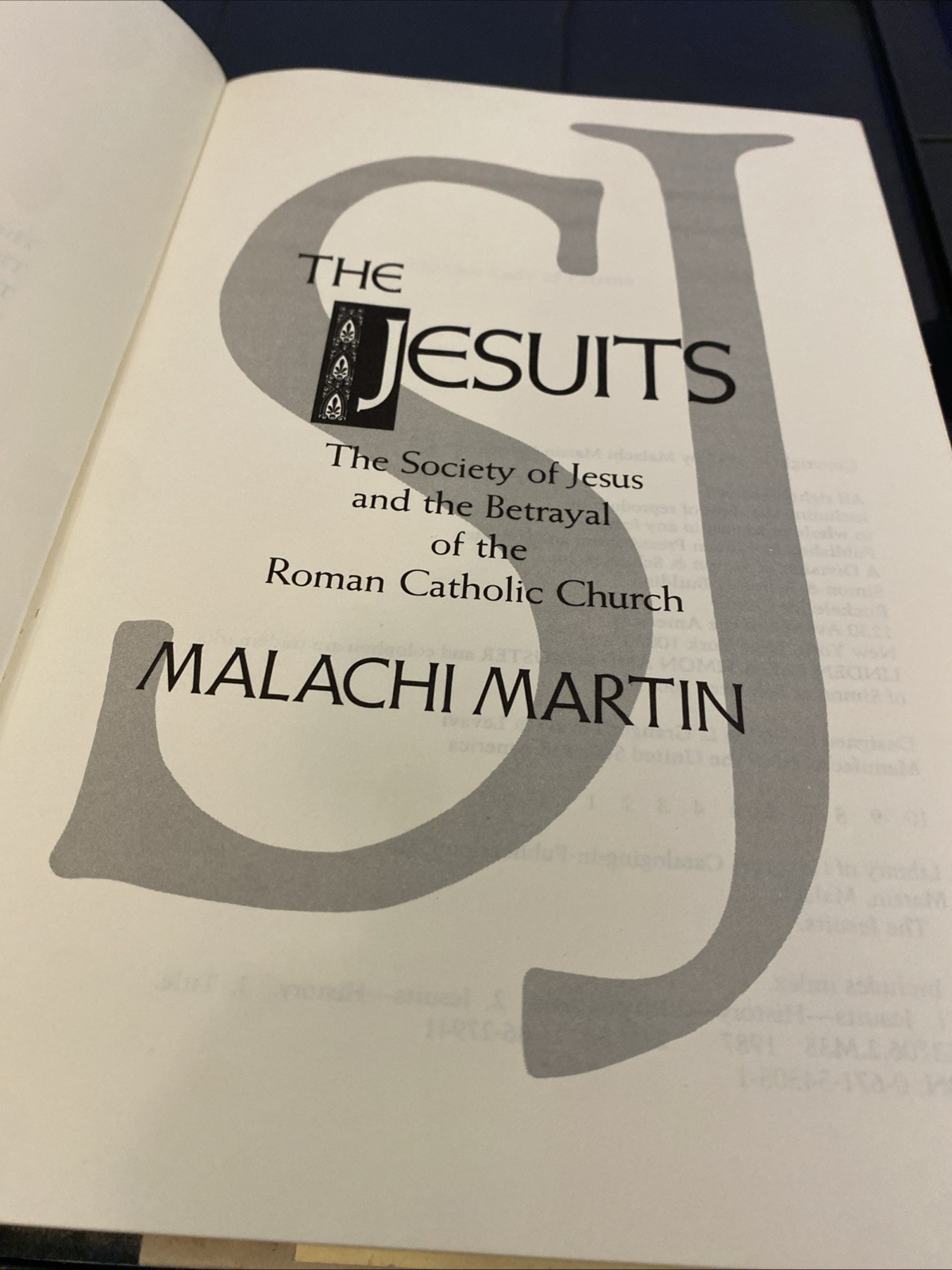 The Jesuits by Malachi Martin (1987, Hardcover) CATHOLICISM CHRISTIAN RELIGION