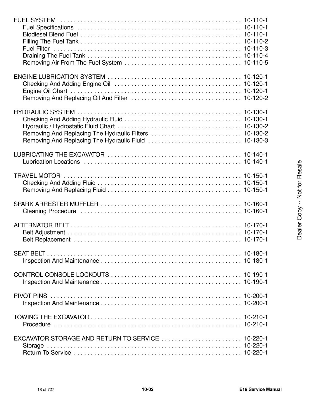 BOBCAT E19 Excavator Service Manual 2018 – FASTENED – JACKET – XL FOLDOUT PAGES