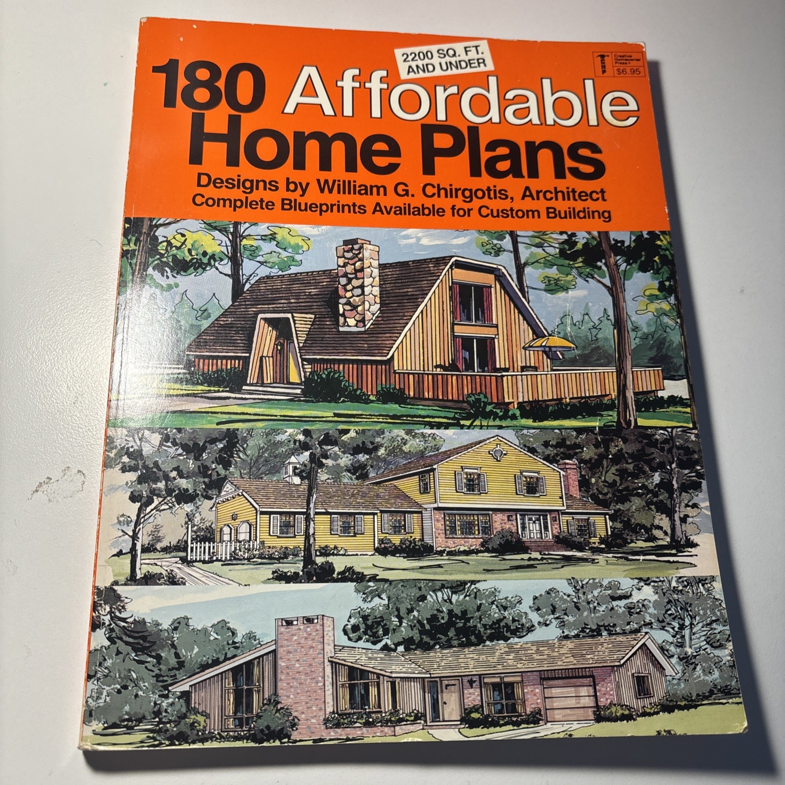 180 Affordable Home Plans 1985 Paperback Book By William Chirgotis