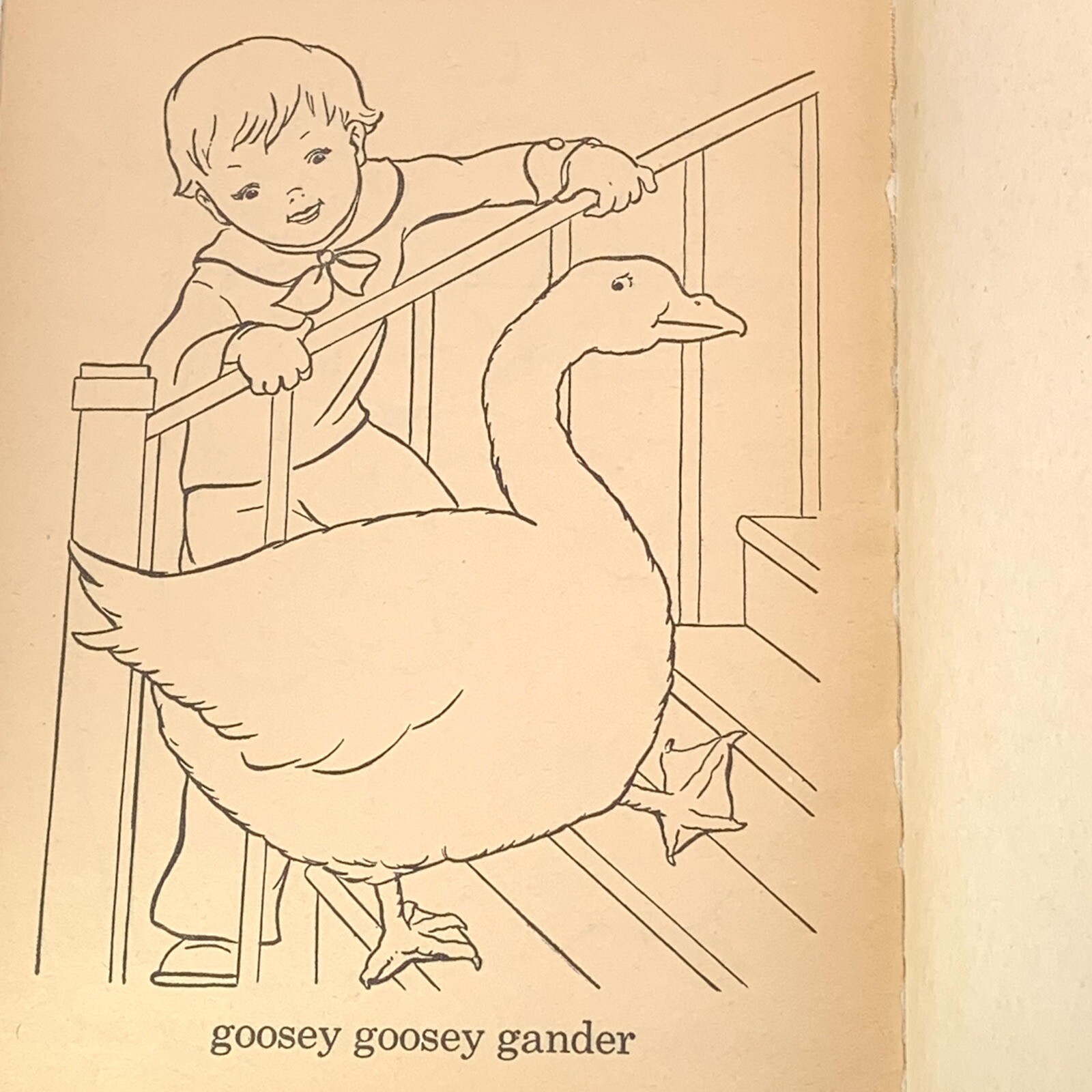 Vintage Coloring Book 1959 Merrill Good Time Paint Book Used 10 of 250 Pages