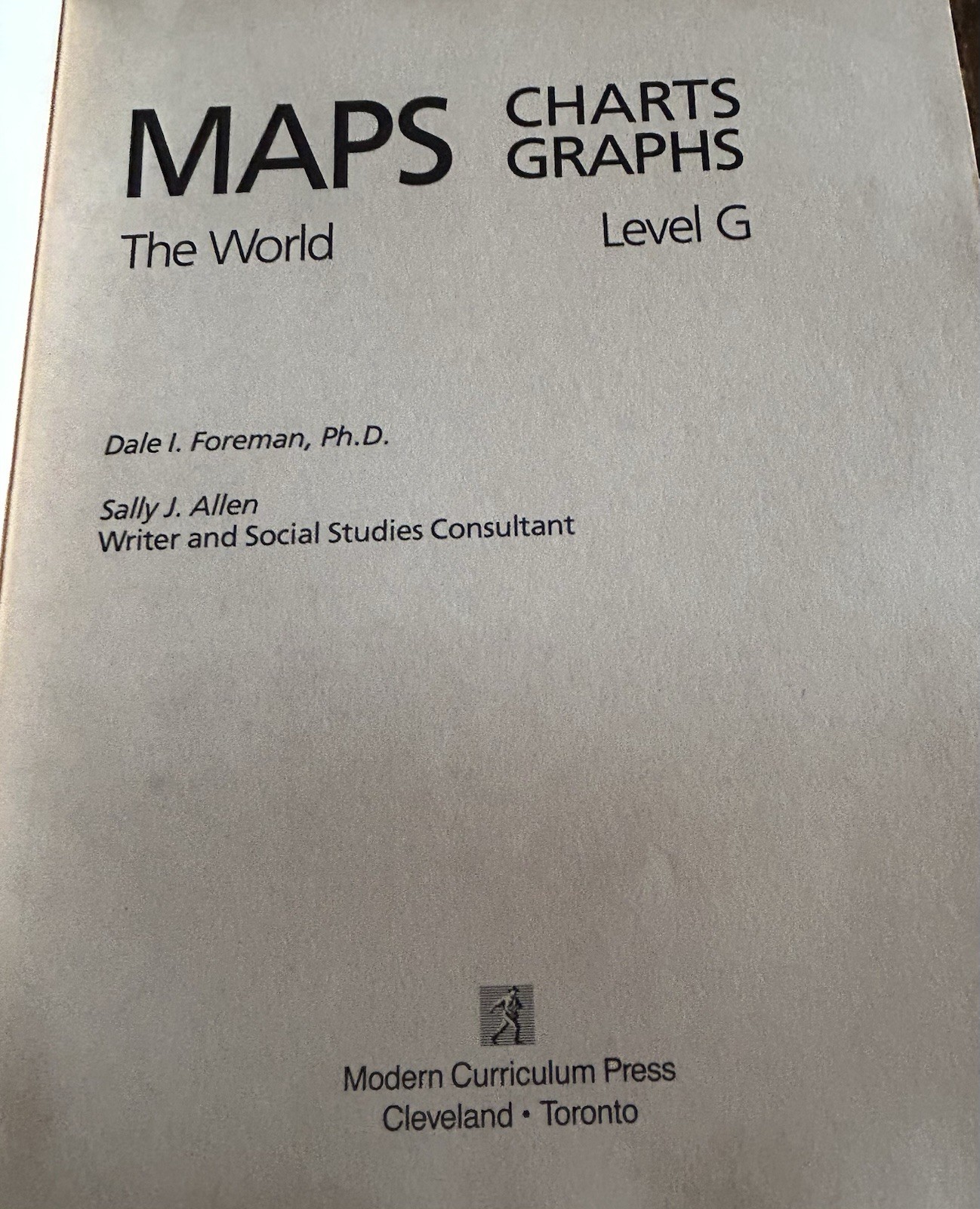 Maps Charts Graphs Level G + Level H Modern Curriculum Press Geographpy Homescho