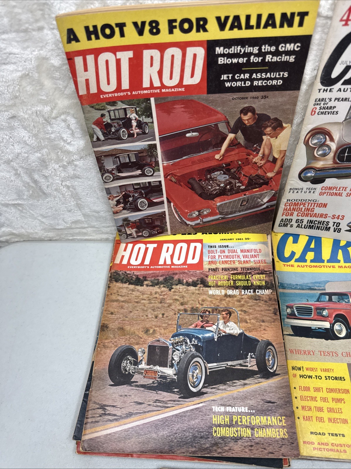 Lot Of 38 VTG Magazines-20 Car Craft 1959-63,5 Cars,3 MotorTrend 1958-64,10 Misc