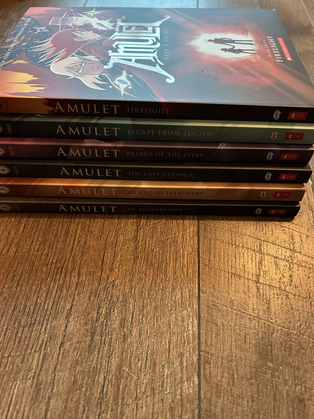 Amulet Book Set: Paperback Books # 1,3,4,5,6, & 7 by Kazu Kibuishi