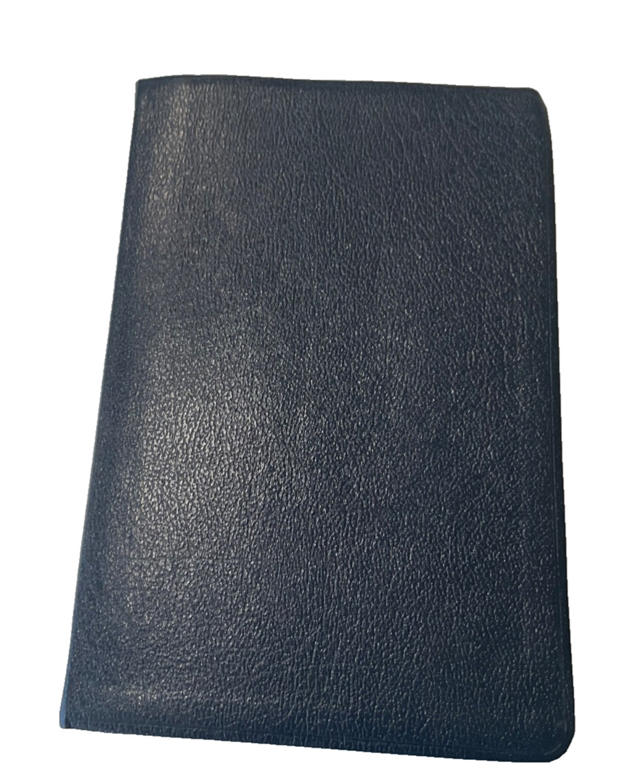 NIV Bible 1984 Large Print Reference Navy Bonded Leather Red Letter Text