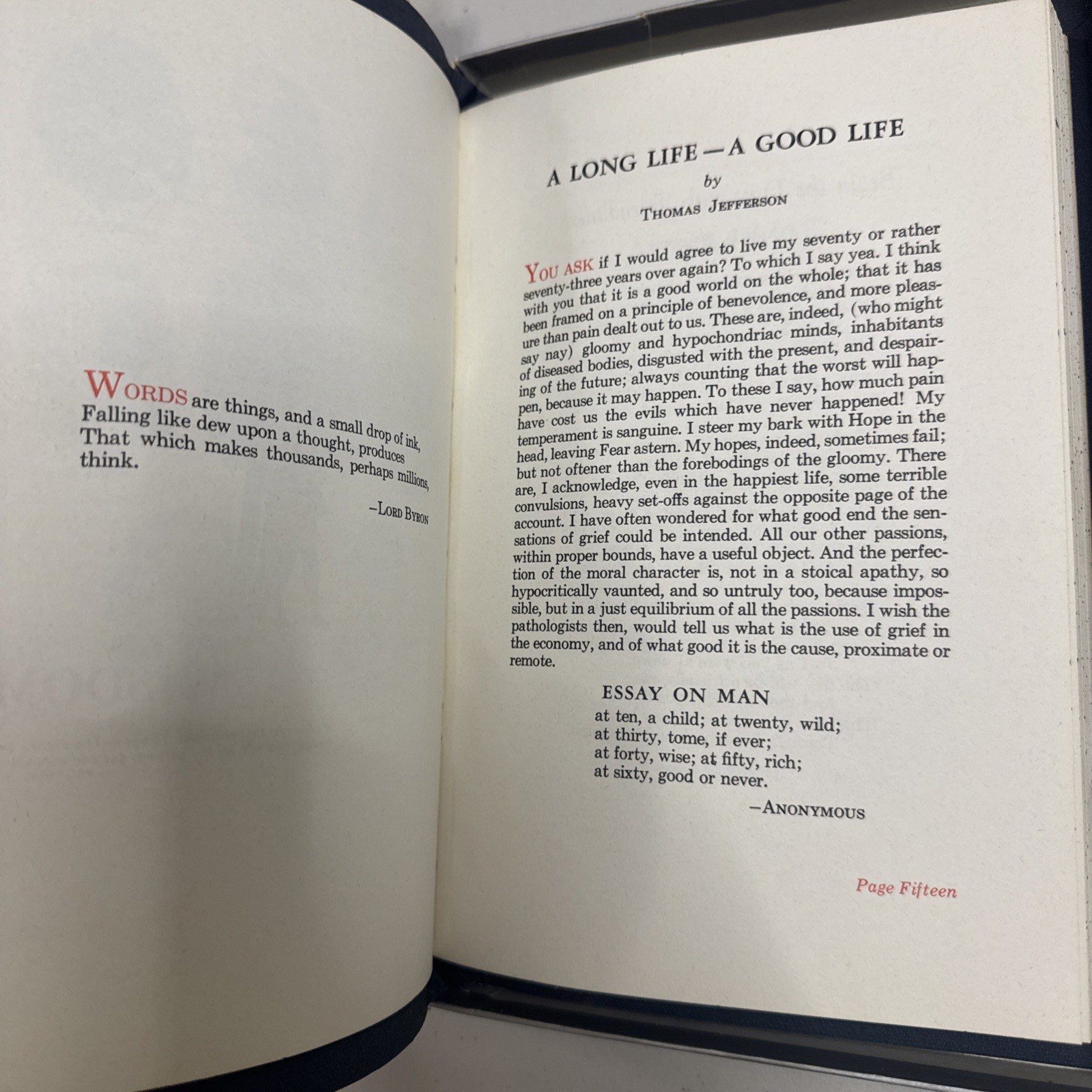 The Joy Of Words Selections of Literature, Leatherette 1960 Ferguson Publishing