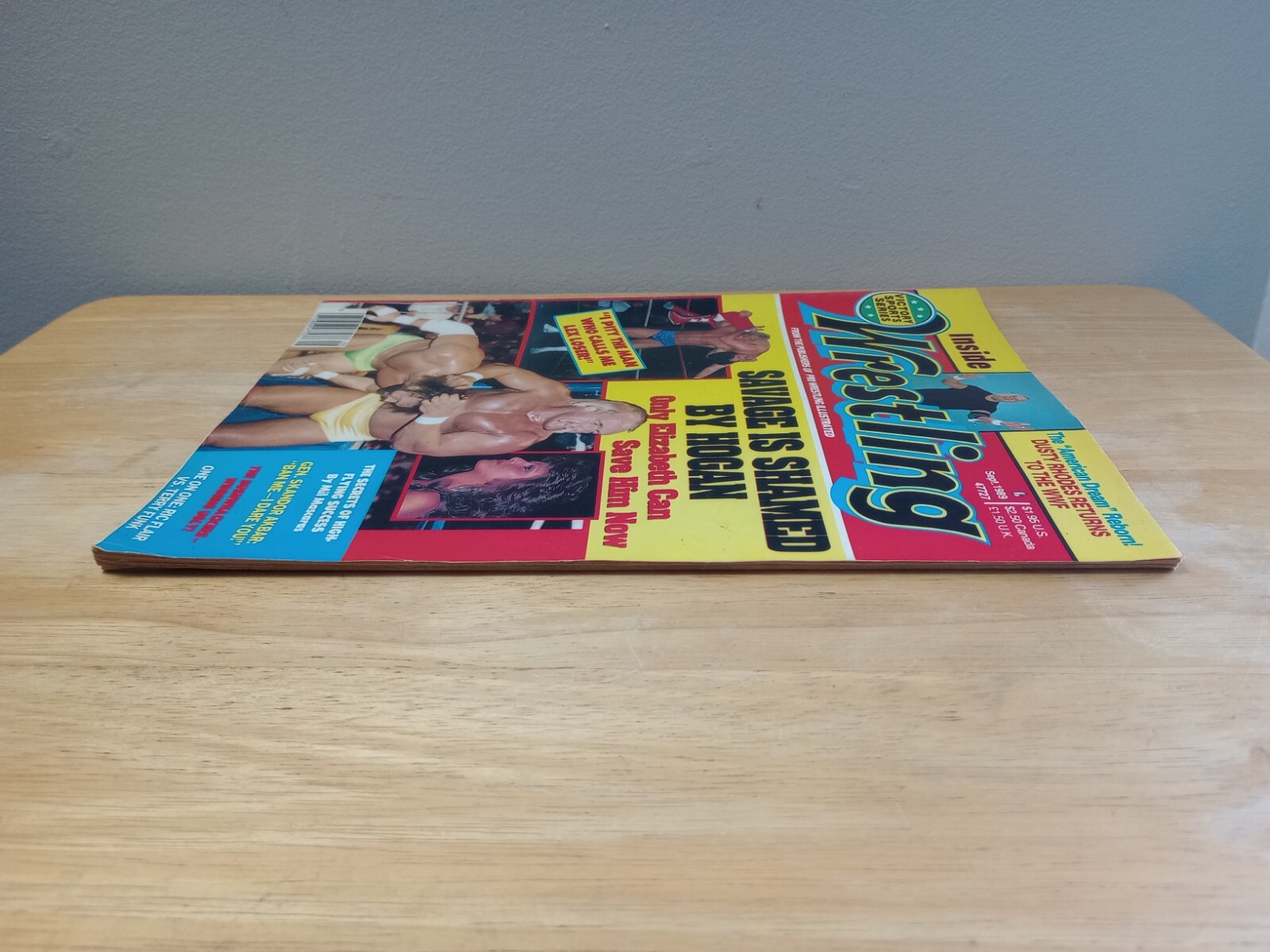 INSIDE WRESTLING SEPTEMBER 1989 RIC FLAIR HULK HOGAN DUSTY RHODES LEX LUGER WWE