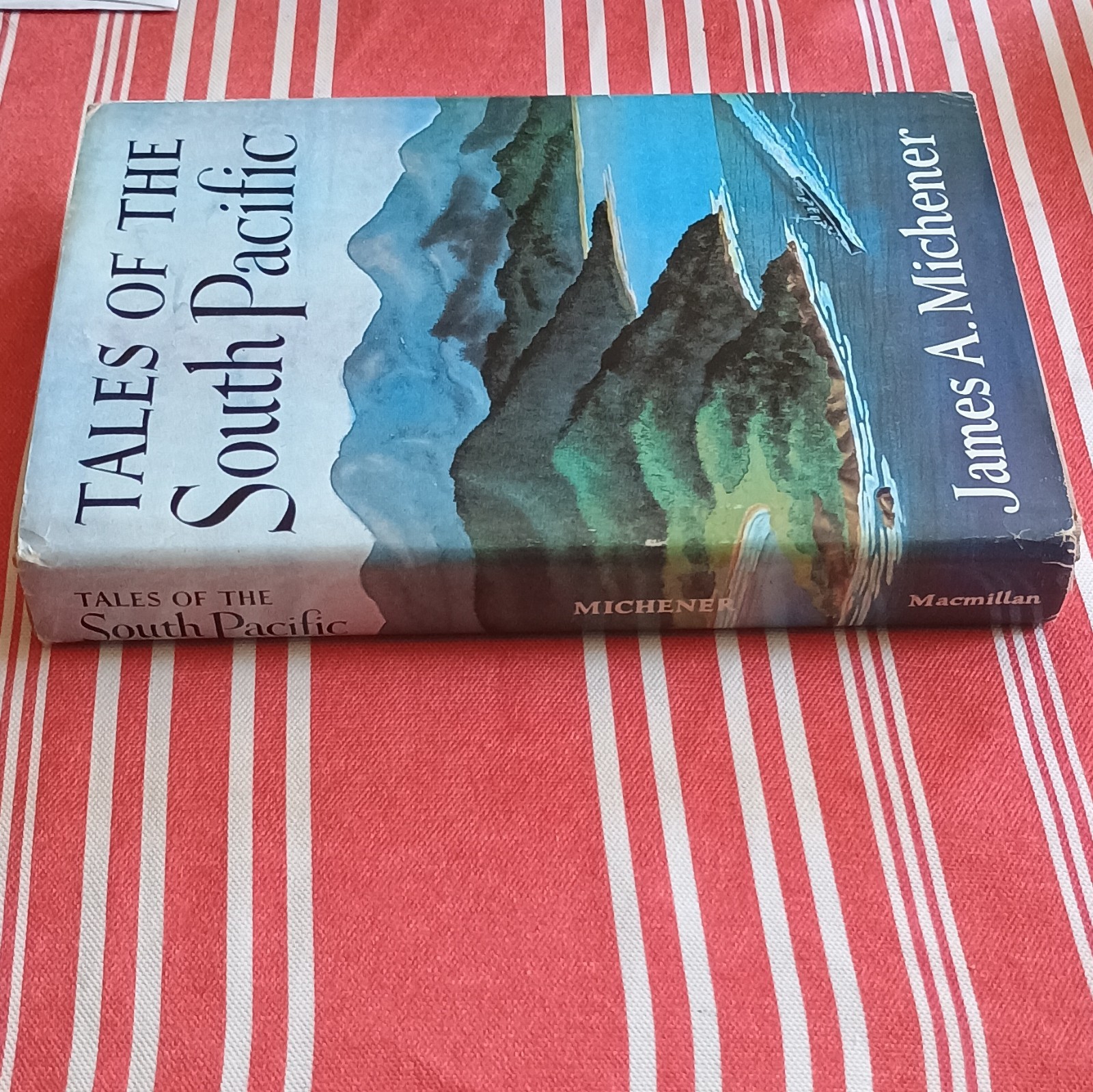 James A. Michener Tales of the South Pacific HCDJ Macmillan 1947 1st BCE