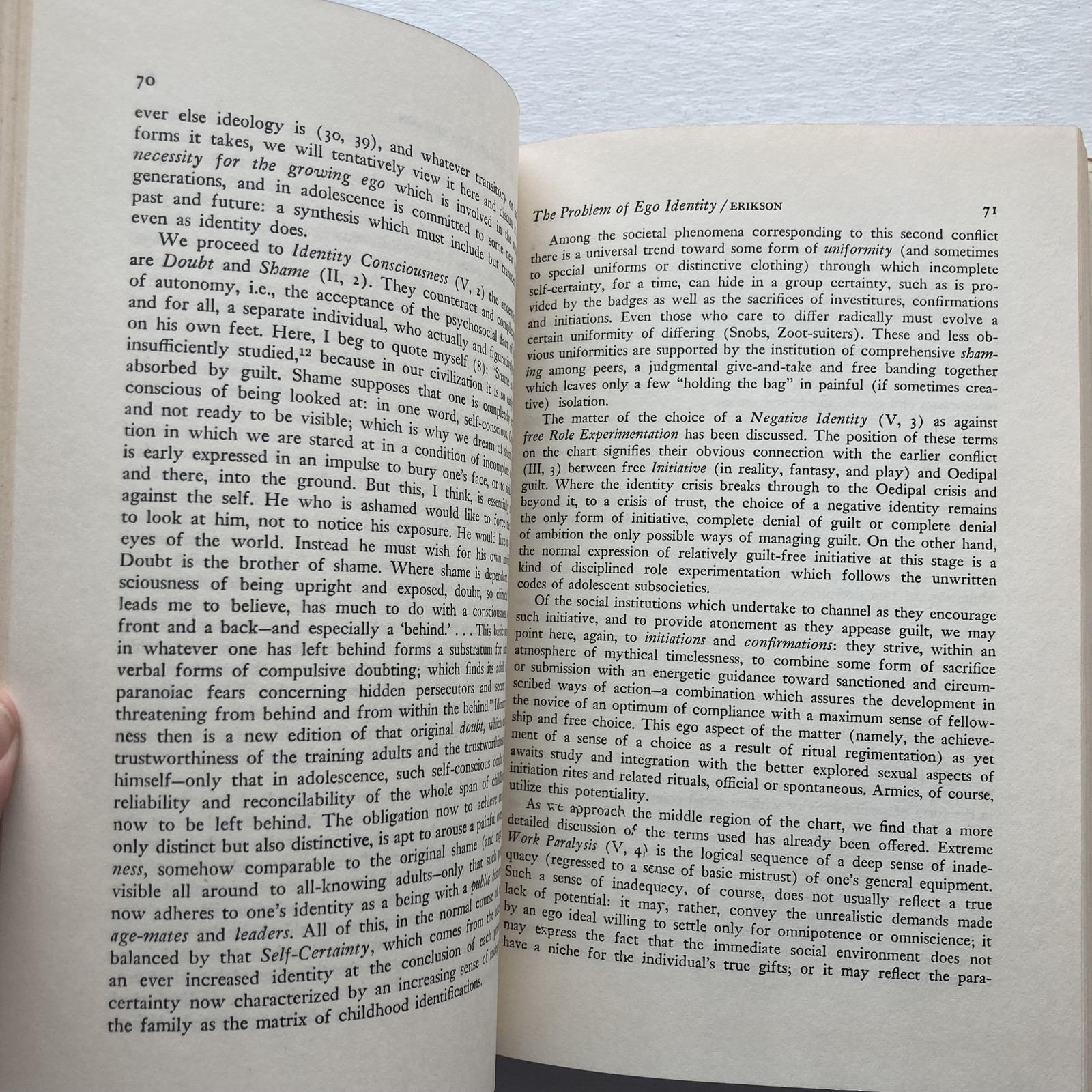 Vintage 1961 Identity And Anxiety Stein Vidich White HC DJ Free Press Sociology