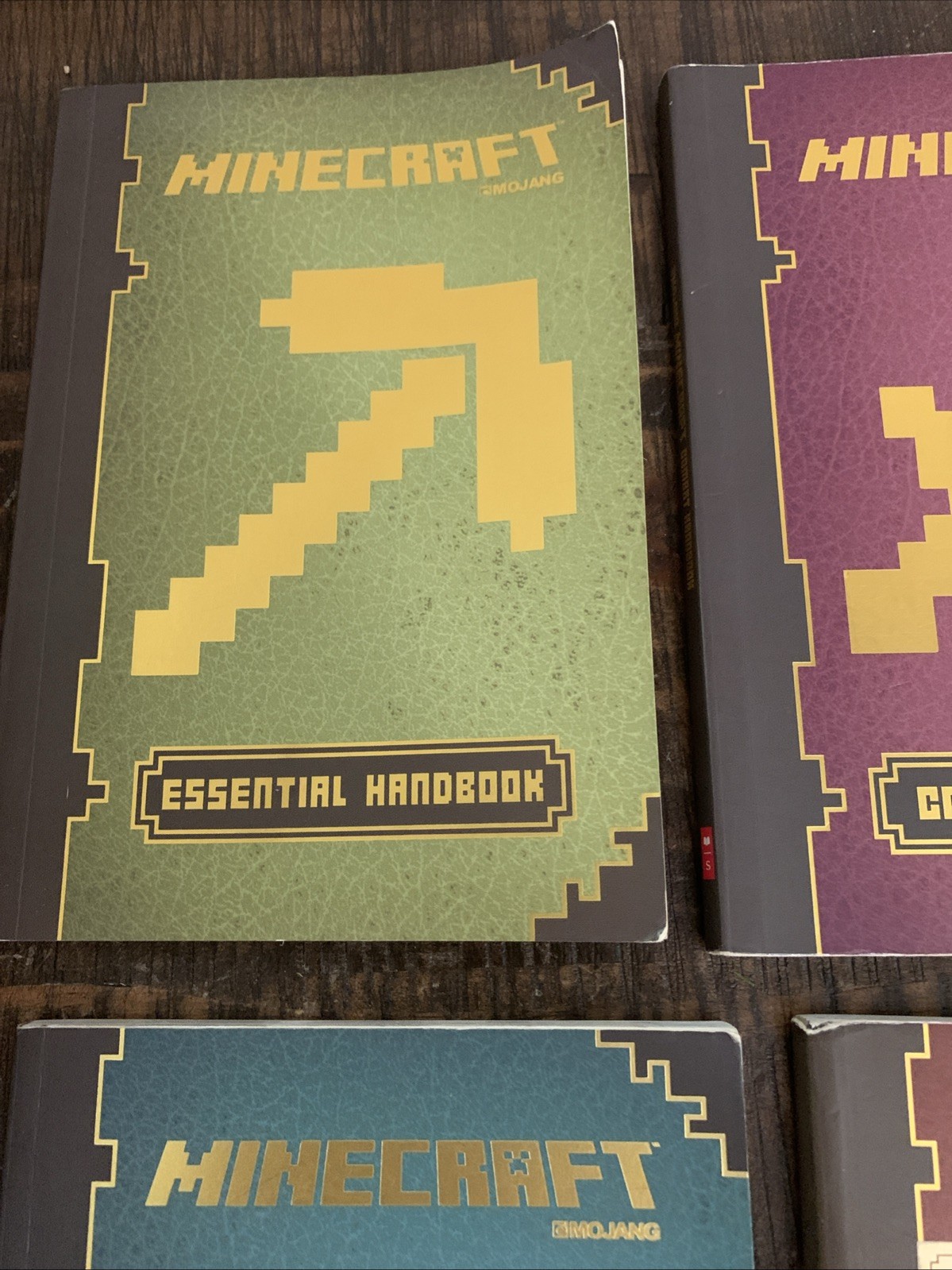 Minecraft Strategy Handbook 4 Book Set Mojang Gaming Guide