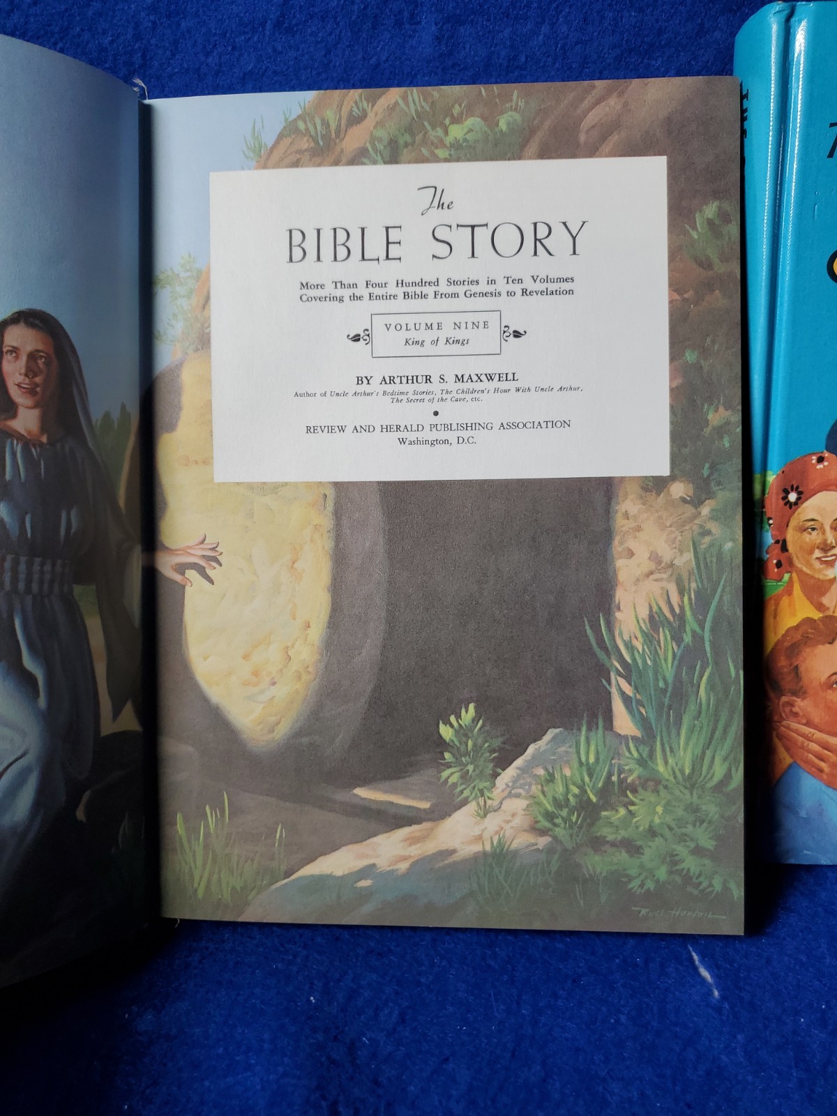 The Bible Story Vol 1-4 6-7 9-10 Arthur S Maxwell 8 HC Books R&H Set