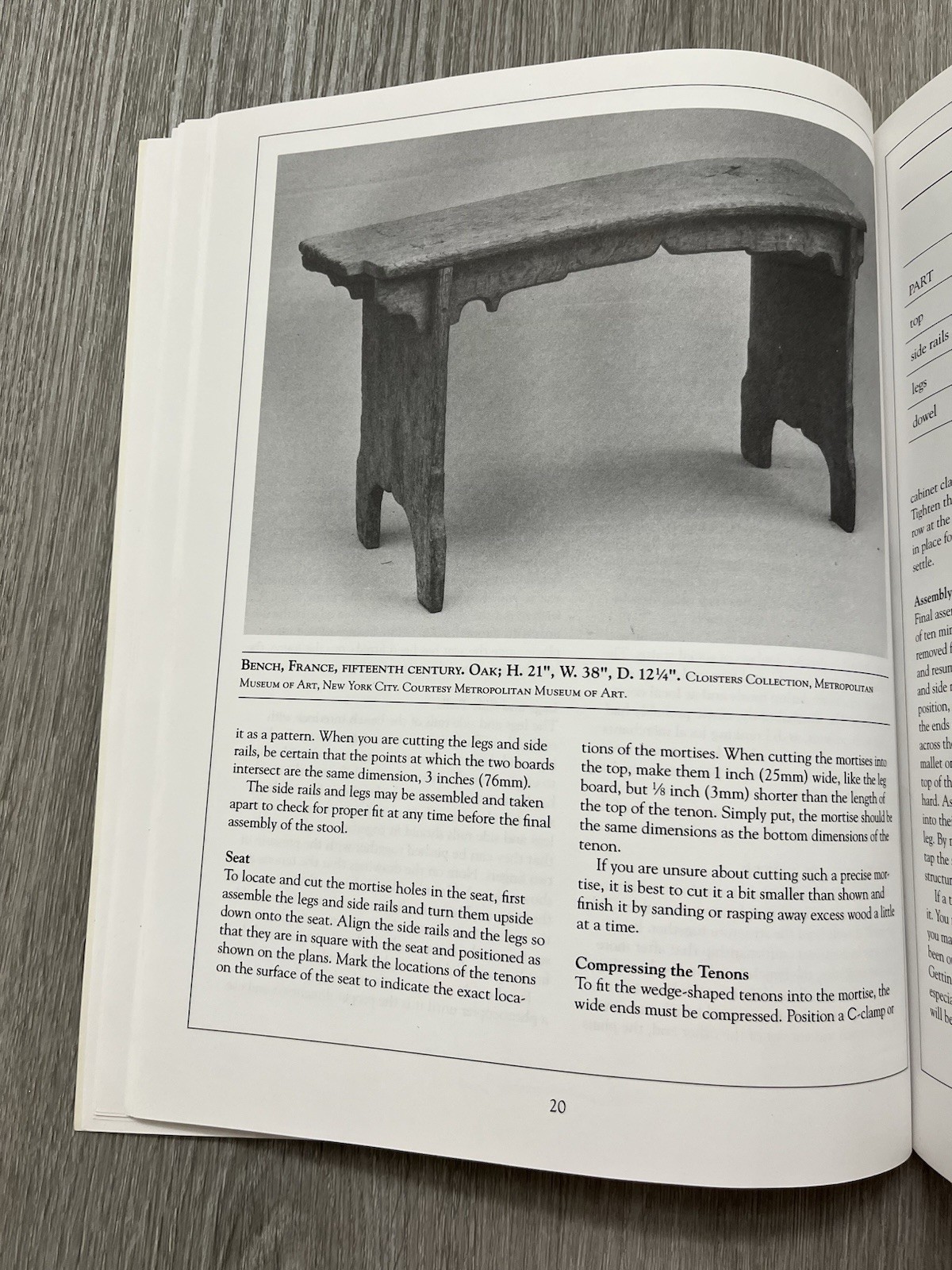 Constructing Medieval Furniture Plans & Instructions w/Historical Notes Diehl VG