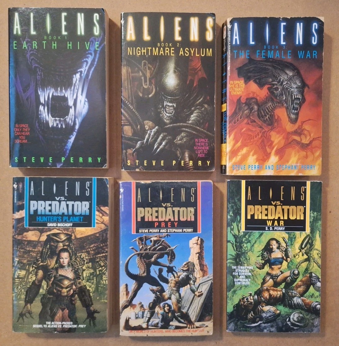 AVP Aliens Vs. Predator And Aliens Book Lot Of 6 Planet Prey War
