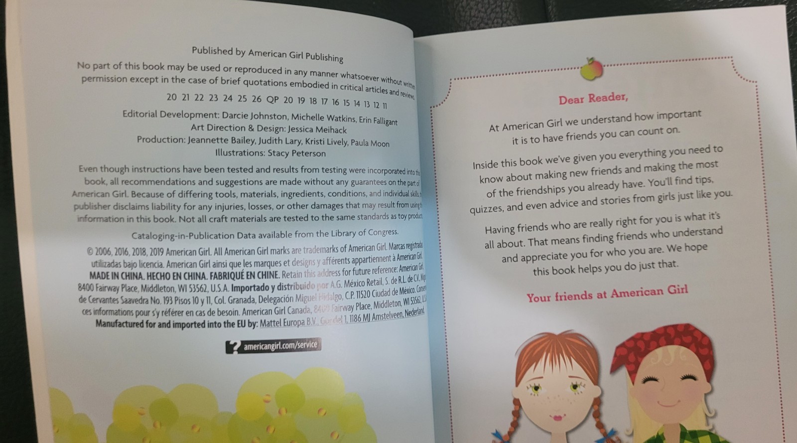 Friends Making Them and Keeping Them NEW AMERICAN GIRL BOOK