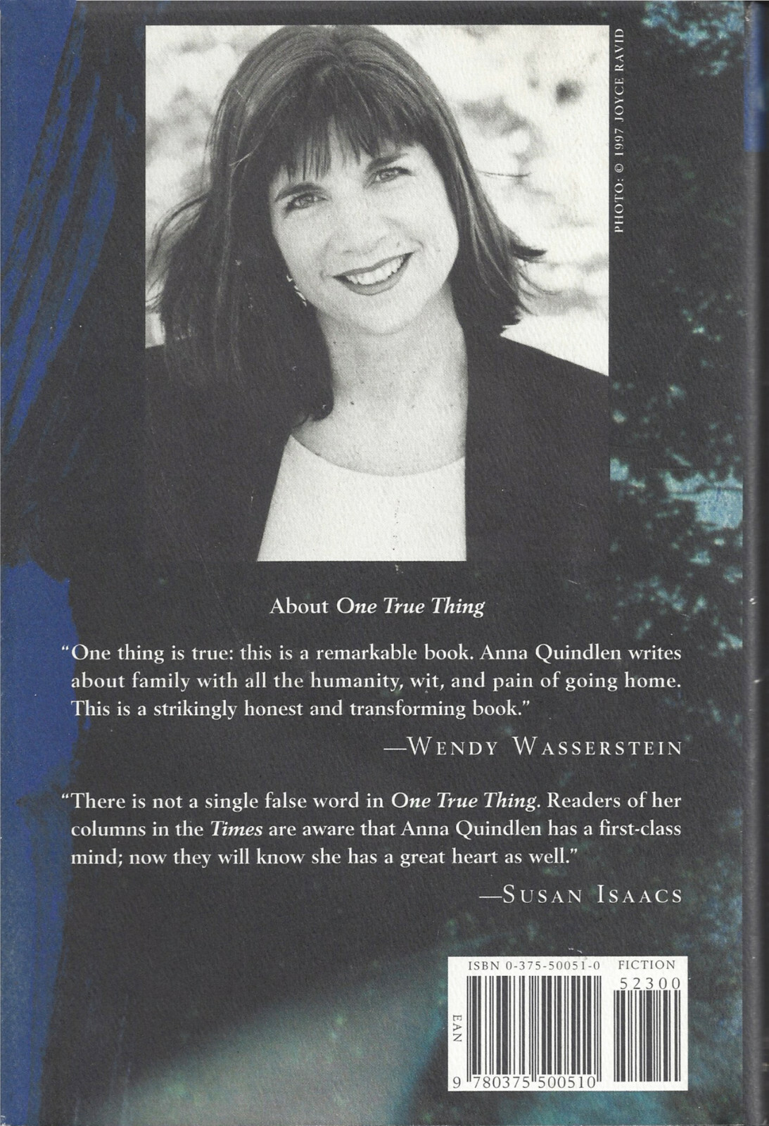 Anna Quindlen “Black and Blue” 1998 Hardcover Novel with Dust Jacket 296 Pages