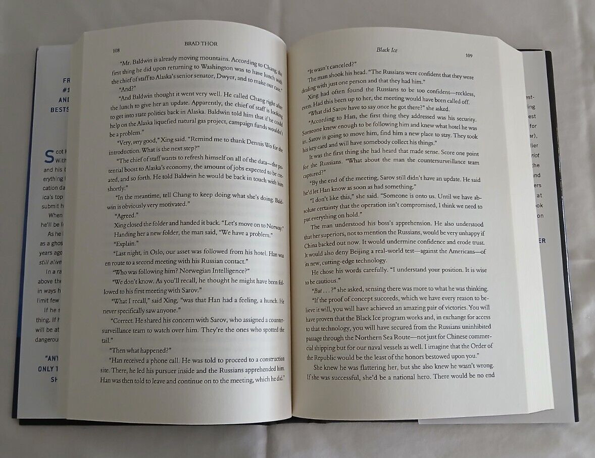 Black Ice A Thriller By Brad Thor Hardcover 325 Pages