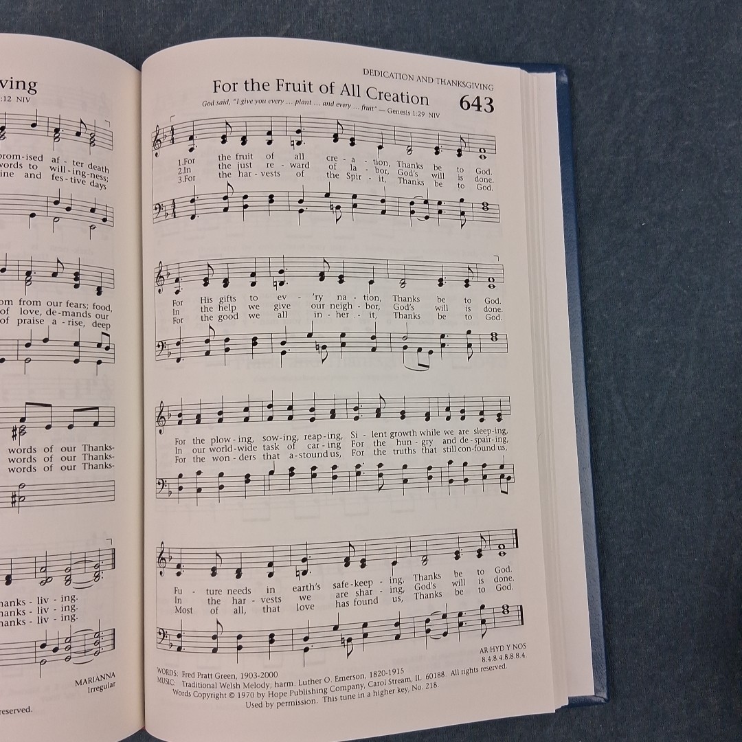 The Baptist Hymnal Prussian Blue Hardcover Baptist Convention Press 3rd Printing