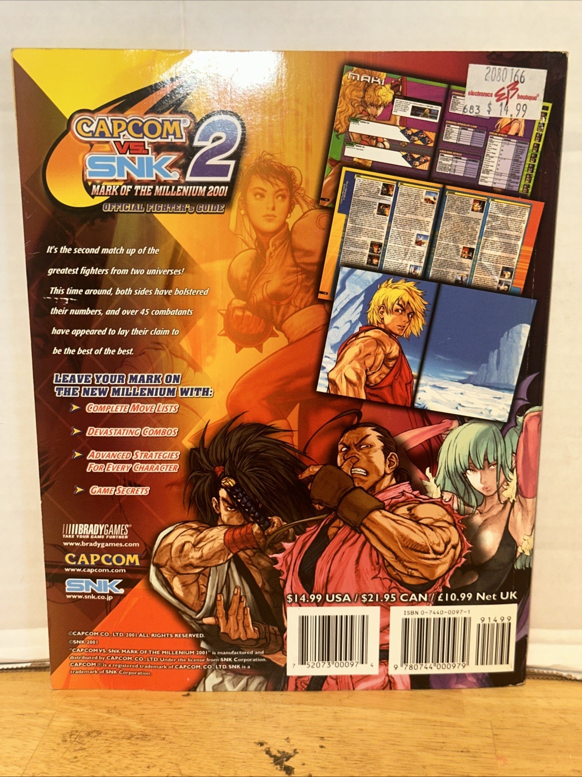 Capcom vs. SNK 2 : Mark of the Millennium 2001 Official Fighter’s Guide