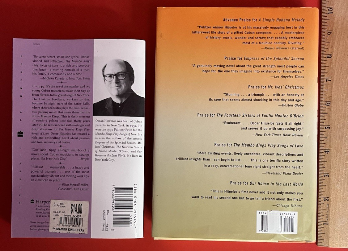Lot of 3~Novels by Oscar Hijuelos~Paperback and Hardcover/Dust Jackets