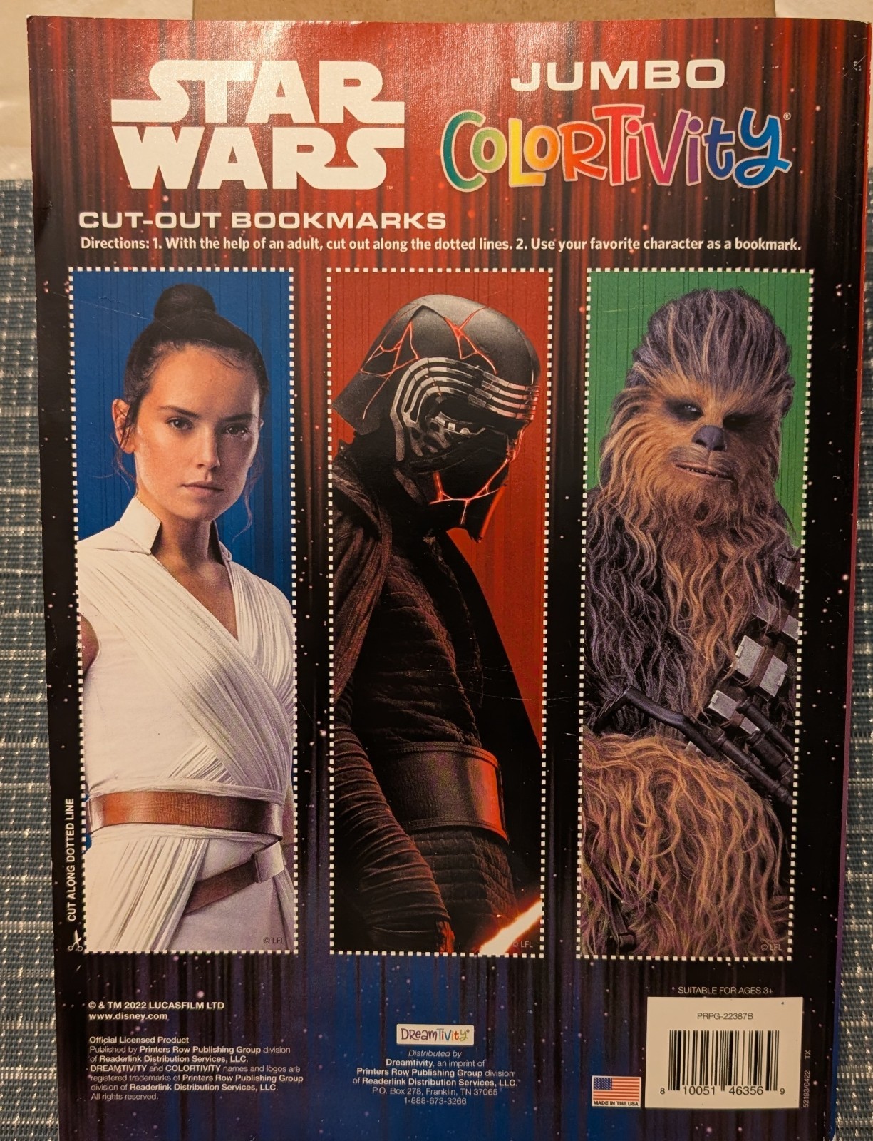 2022 Star Wars May The Force Be With You Jumbo Colortivity Book