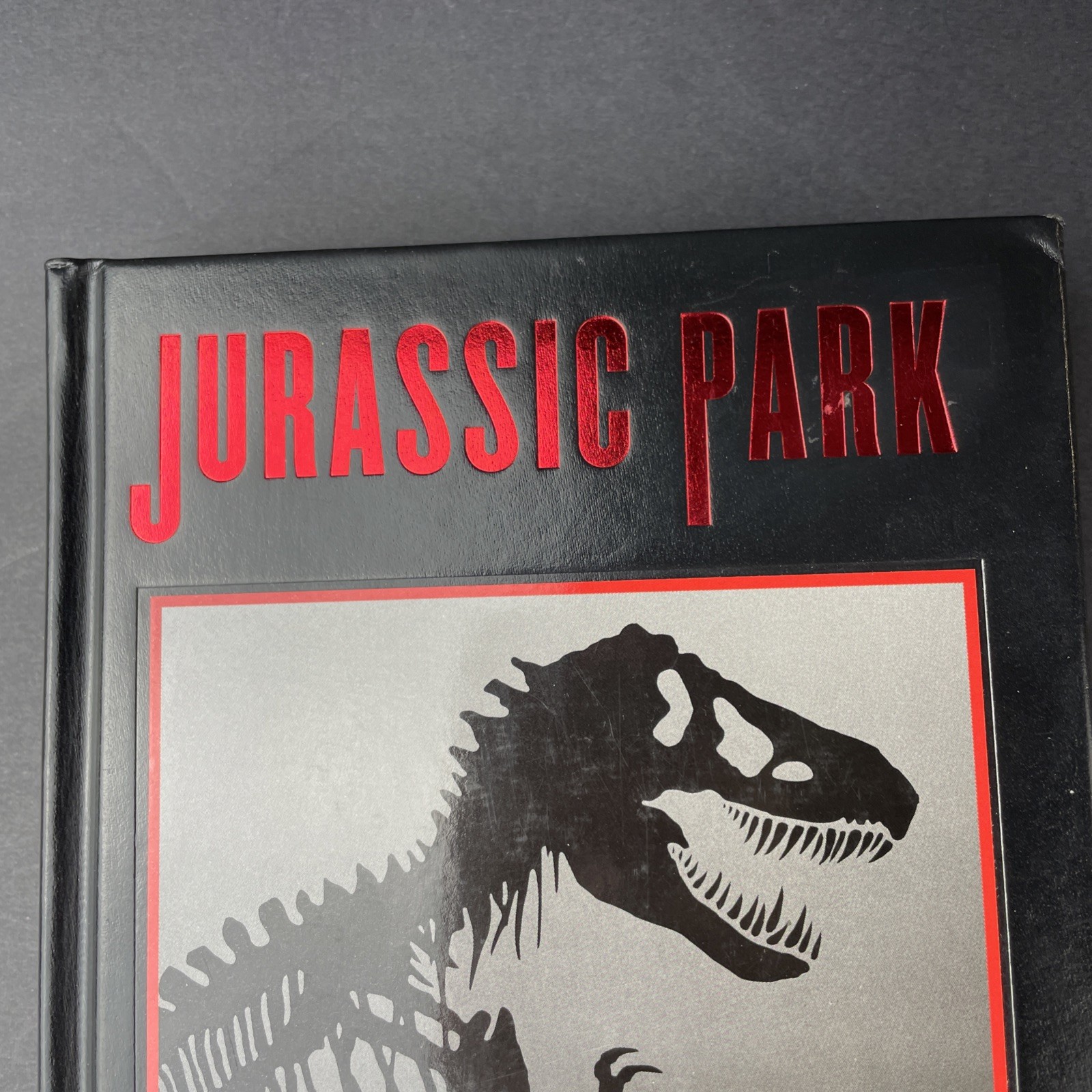 Jurassic Park Michael Crichton Hardcover Proprietary Edition Black Red TRex 2017