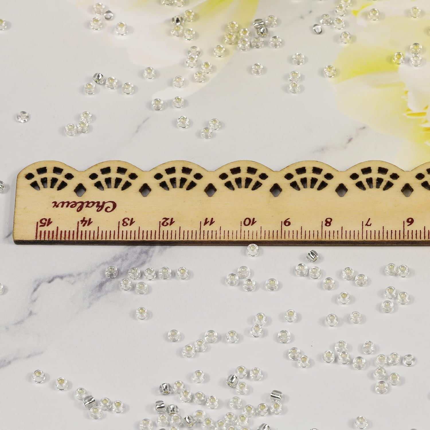 Clear Sliver Lined Color Size 3mm Seed Beads About 3600pcs/100Grams in Bag, 8/0