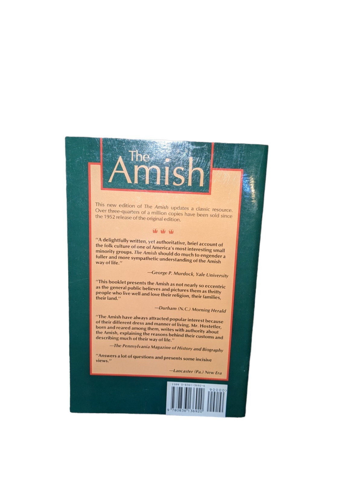 The Amish by John A. Hostetler Soft Cover