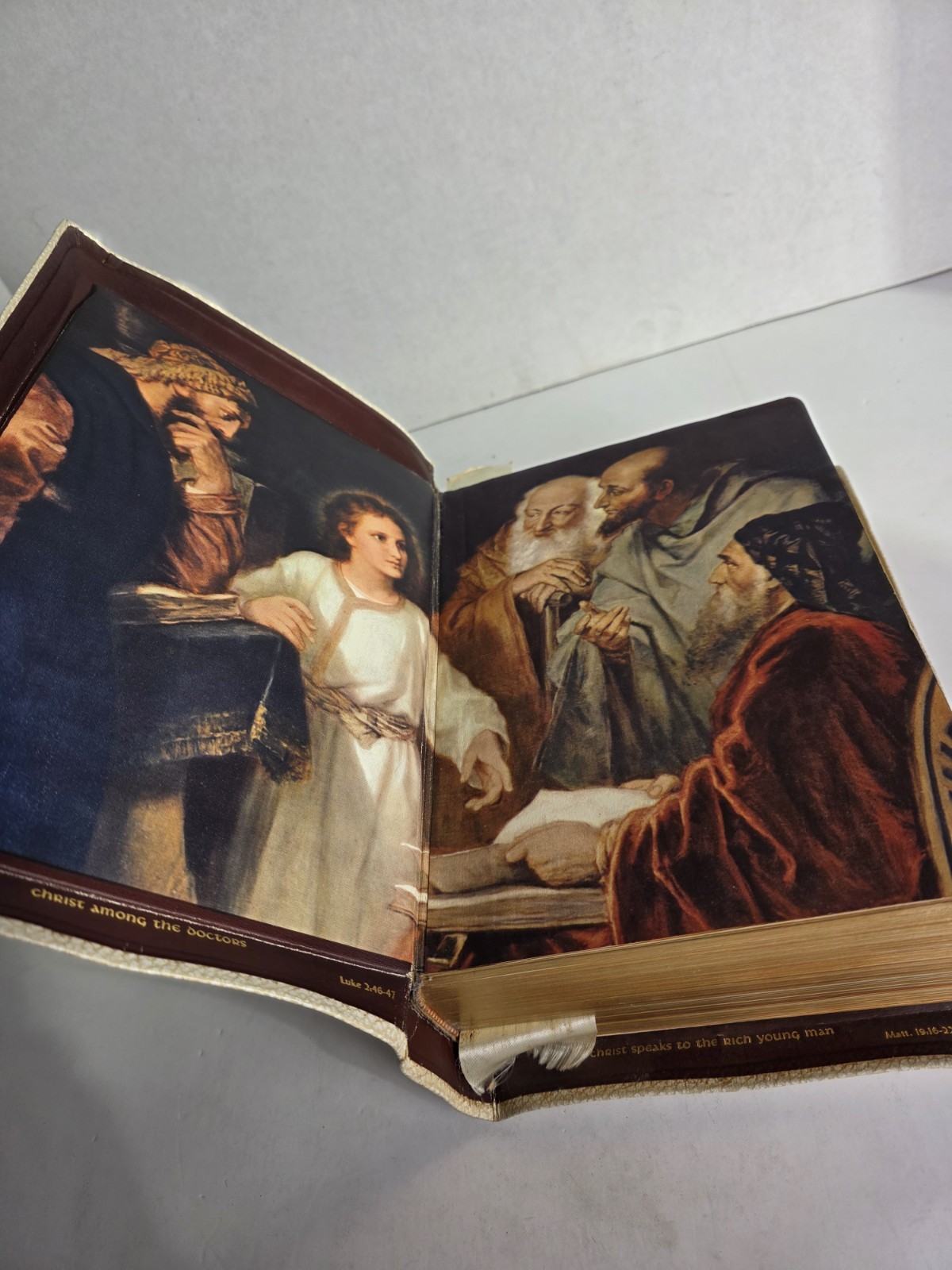 HOLY BIBLE 1958 Catholic Press HOLY ANGELS DELUXE EDITION Illustrated