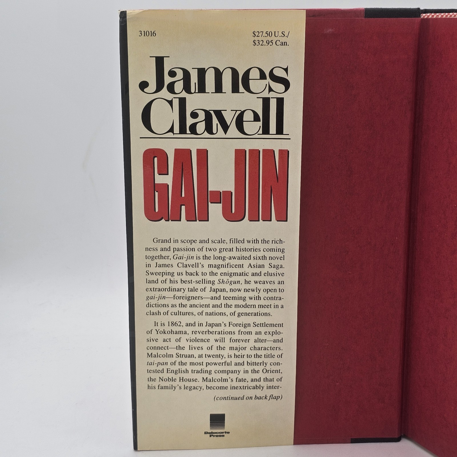Gai-Jin James Clavell 1993 1st Edition HC/DJ
