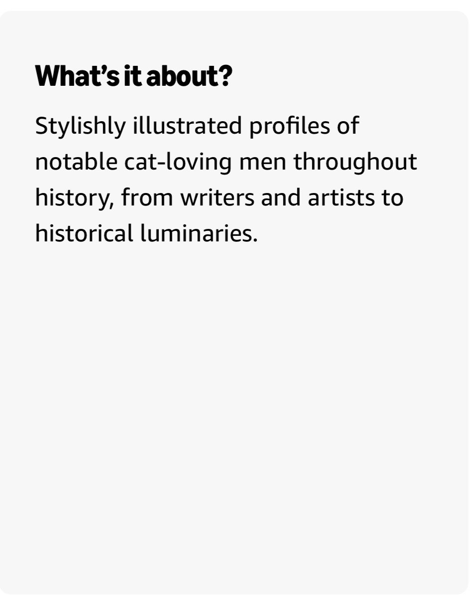 Of Cats & Men: Profiles of History’s Great Cat Loving Artists, Writers, Thinkers