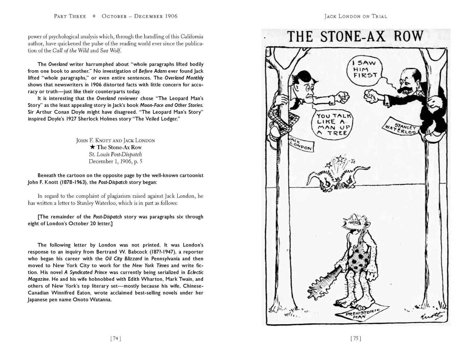 Brand new unread copy JACK LONDON’S BEFORE ADAM BATTLES “It’s a stunner.”