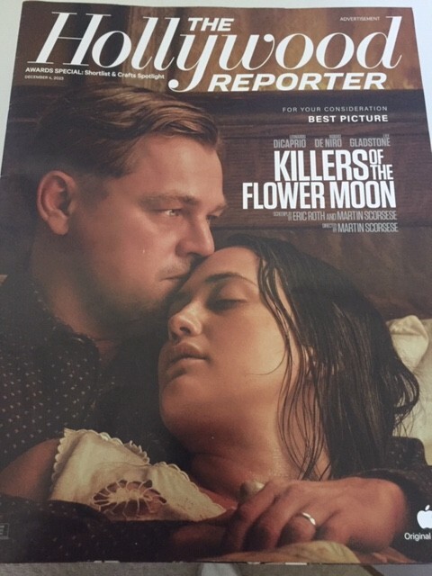 KILLERS OF THE FLOWER MOON Hollywood Reporter + AWARDS 12/4/2023 NEW Sealed