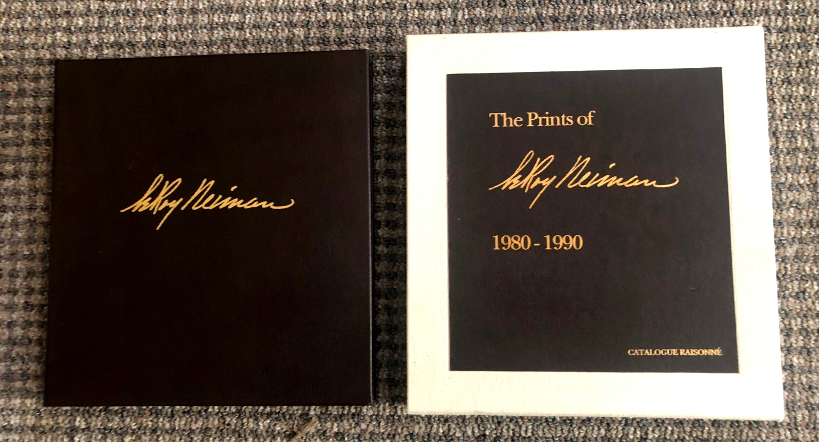 A collector’s edition: Signed, numbered, leather-bound “Prints of LeRoy Neiman”