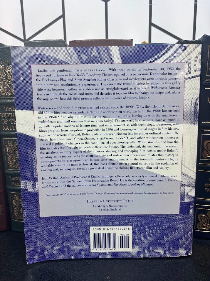 Widescreen Cinema (Harvard Film Studies), Belton, John, Acceptable Book