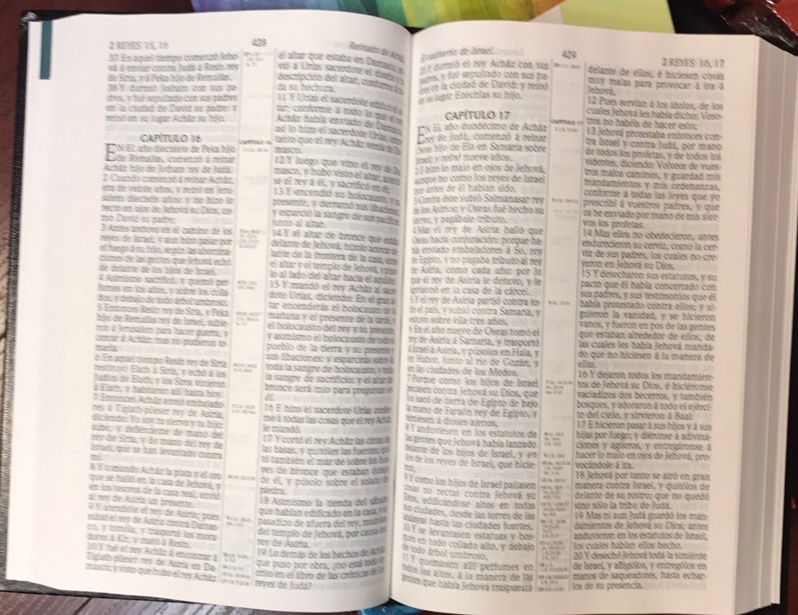 BIBLIA ANTIGUA VERSION CLASICA 1909 CON REFERENCIAS TAPA DURA NEGRO