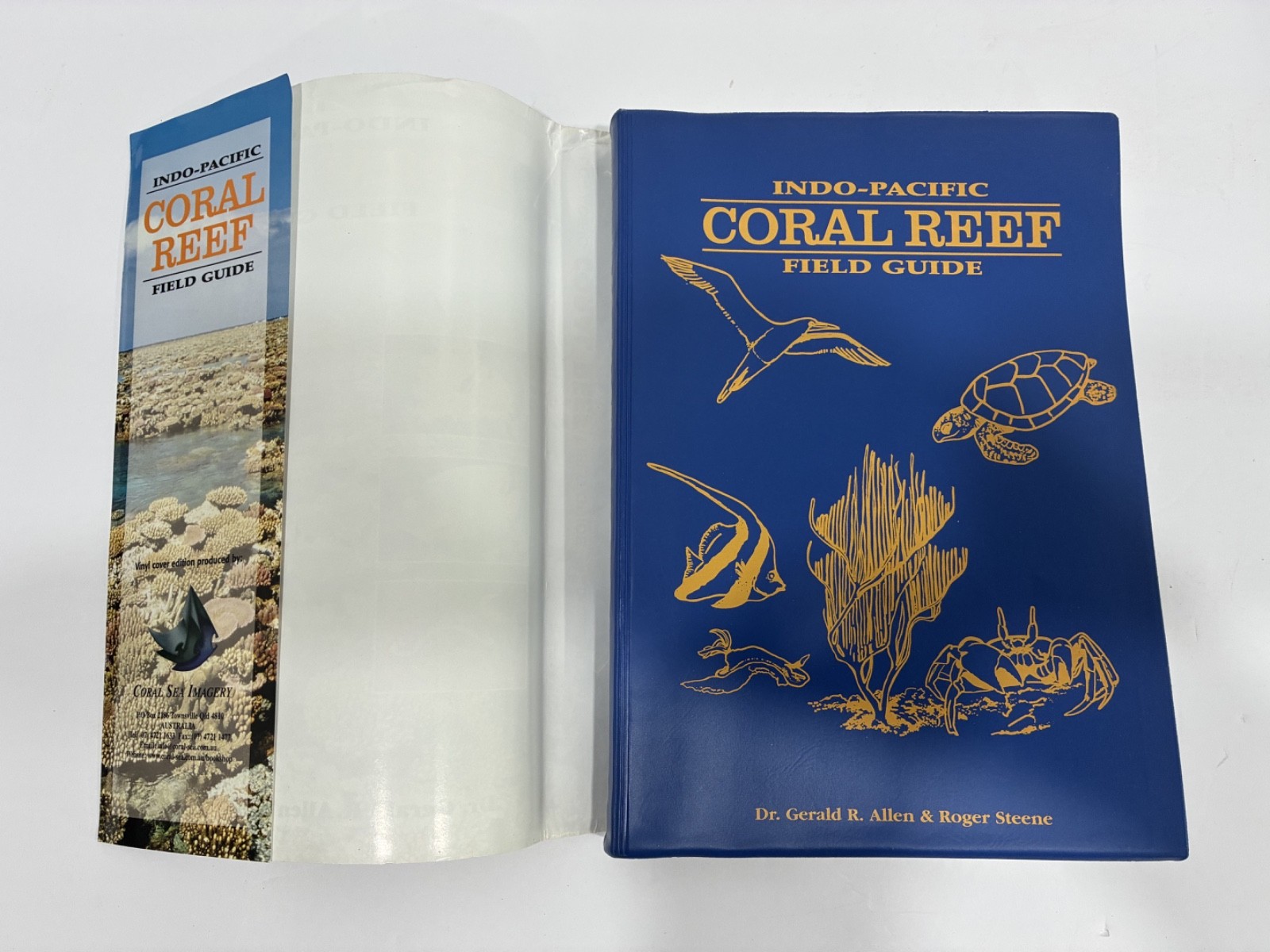 Coral Reef & Fishes 2 Books Field Guide and Identification