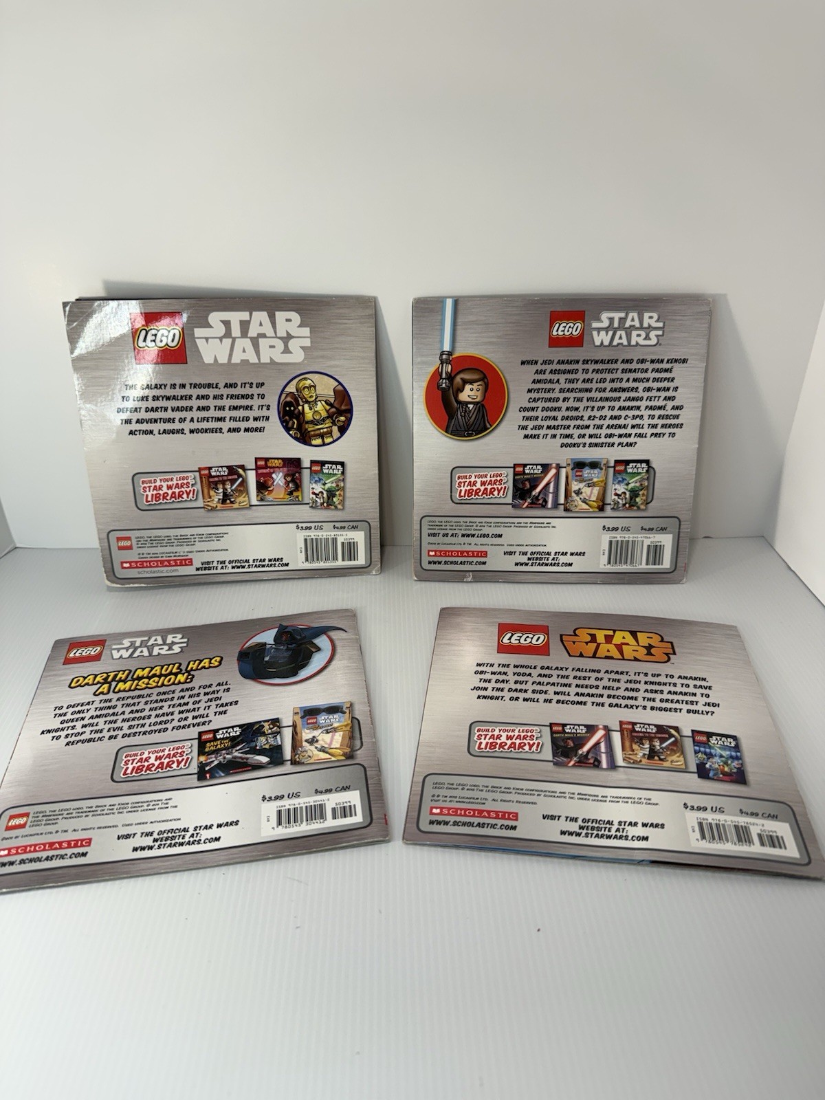 Lego Star Wars scholastic book Bundle Set 4