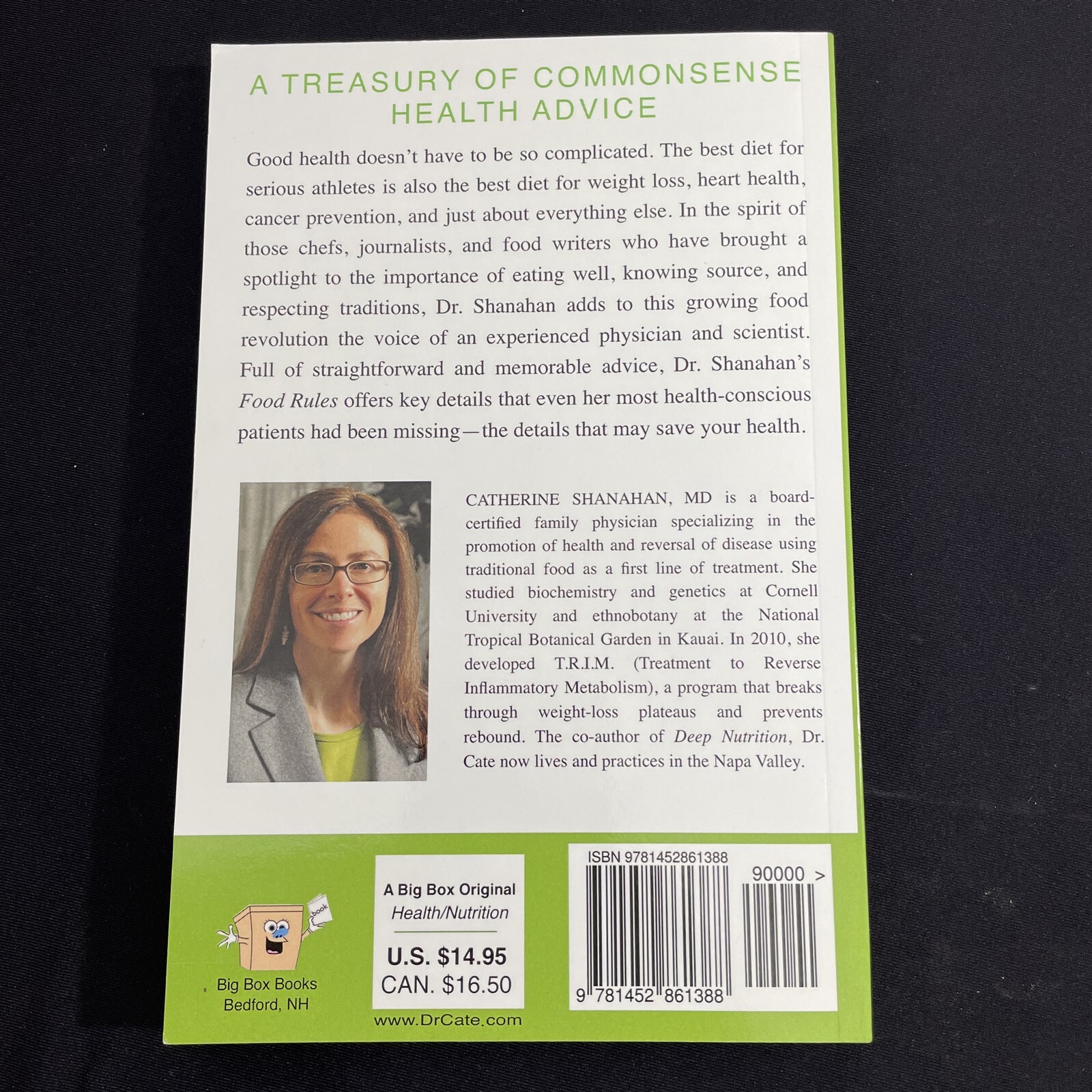 Food Rules Softcover Catherine Shanahan 166 Pages Doctor’s Healthy Eating Guide