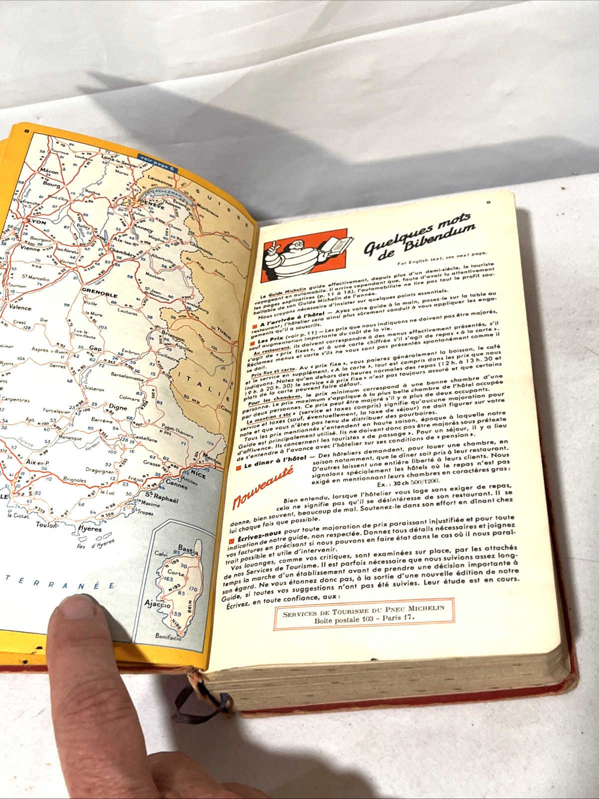 RARE Original Vintage Guide Du Pneu Michelin 1953 France Ooh la la!