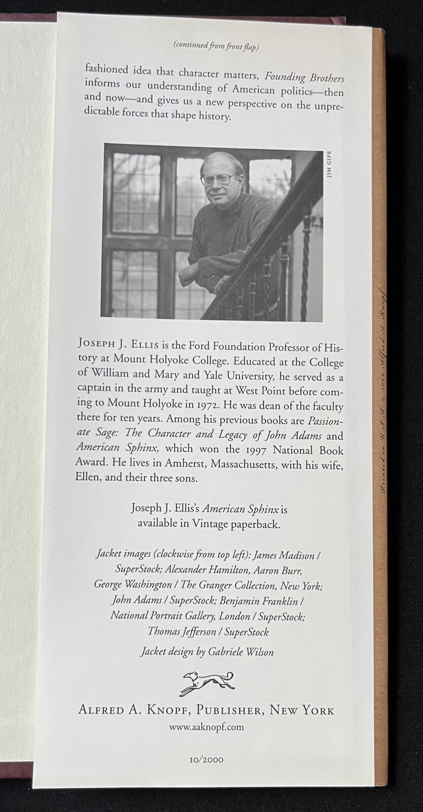 Founding Brothers : The Revolutionary Generation by Joseph J. Ellis—2000—HC DJ