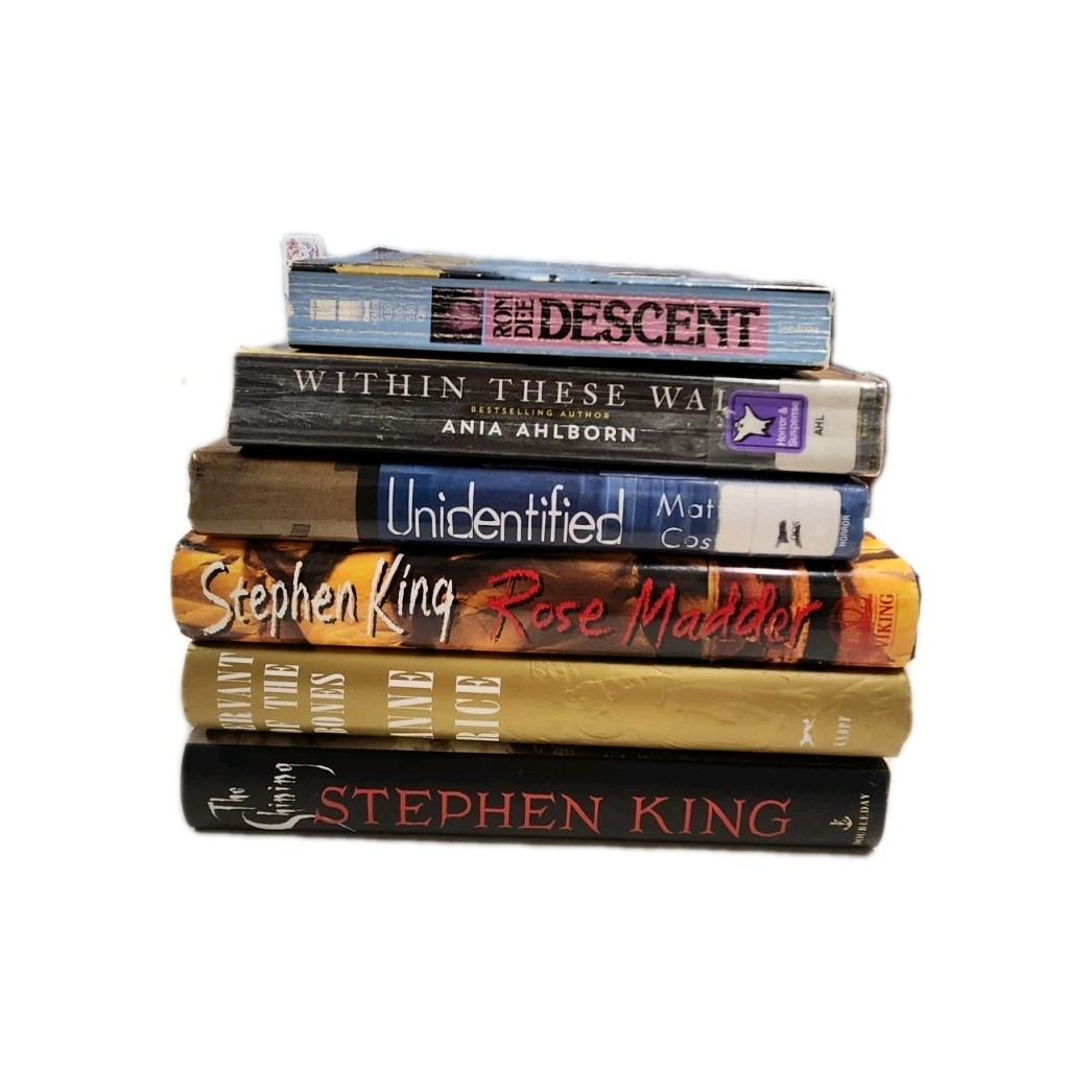 Lot of 6 Horror Books/ 4 HC/1 TP/1 MM/King/Rice/Dee/Ahlborn**Free Shipping**