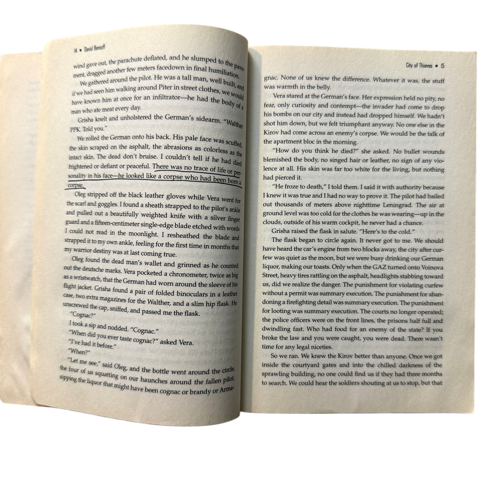City of Thieves by David Benioff – A Penguin Book Paperback Novel WWII Fiction