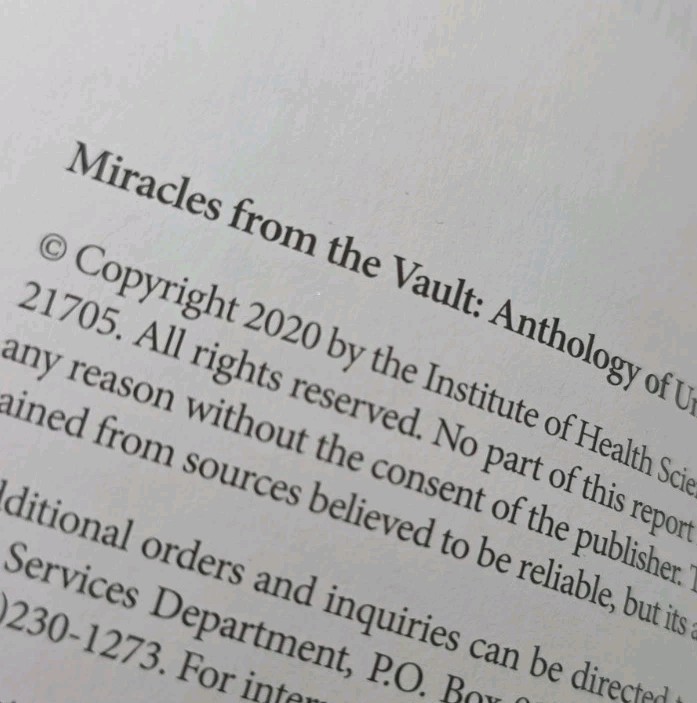 Miracles from the Vault by Vault Paperback Health Sciences Institute Alternativ…