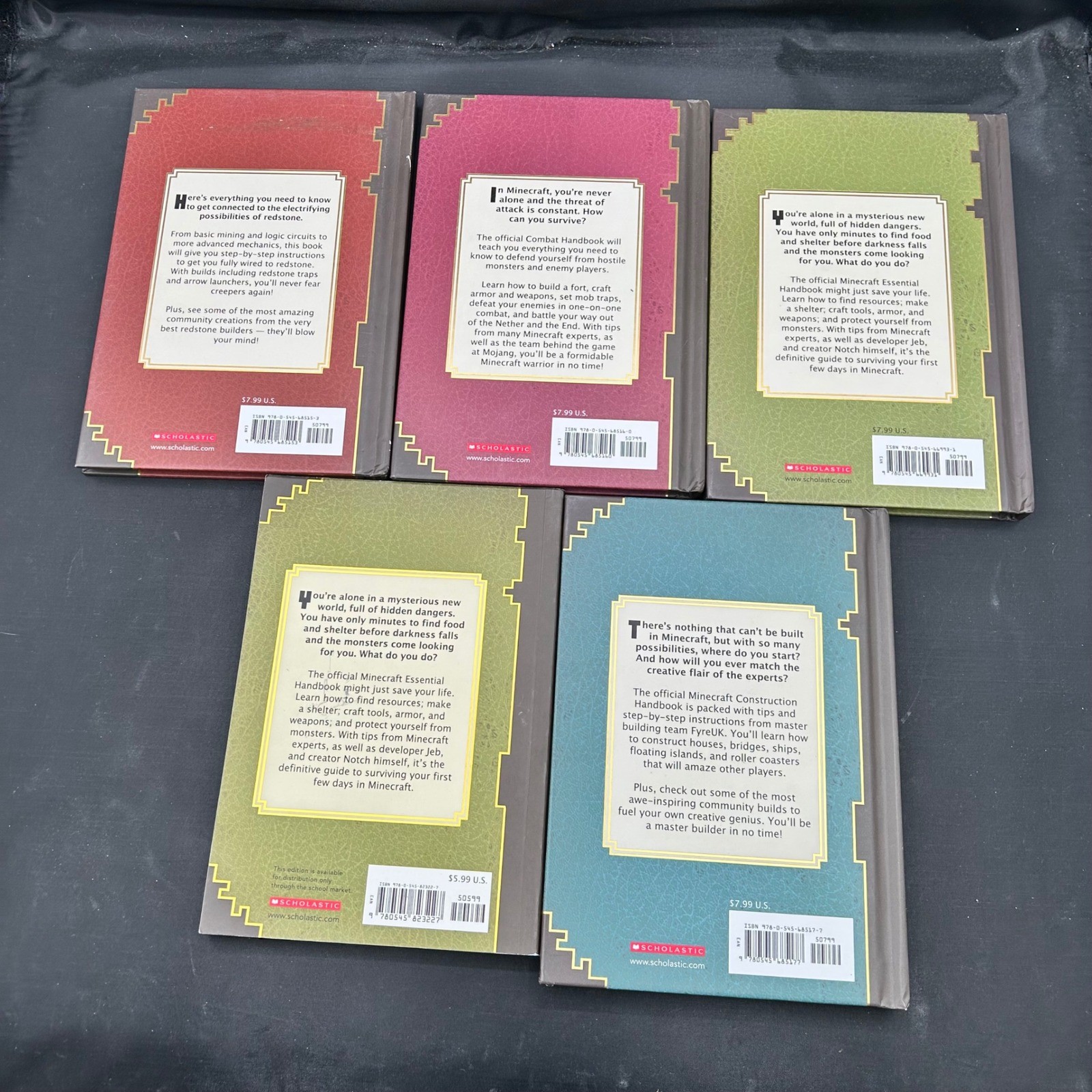 Minecraft The Complete Handbook Collection 4 Book Set + Bonus Updated Edition