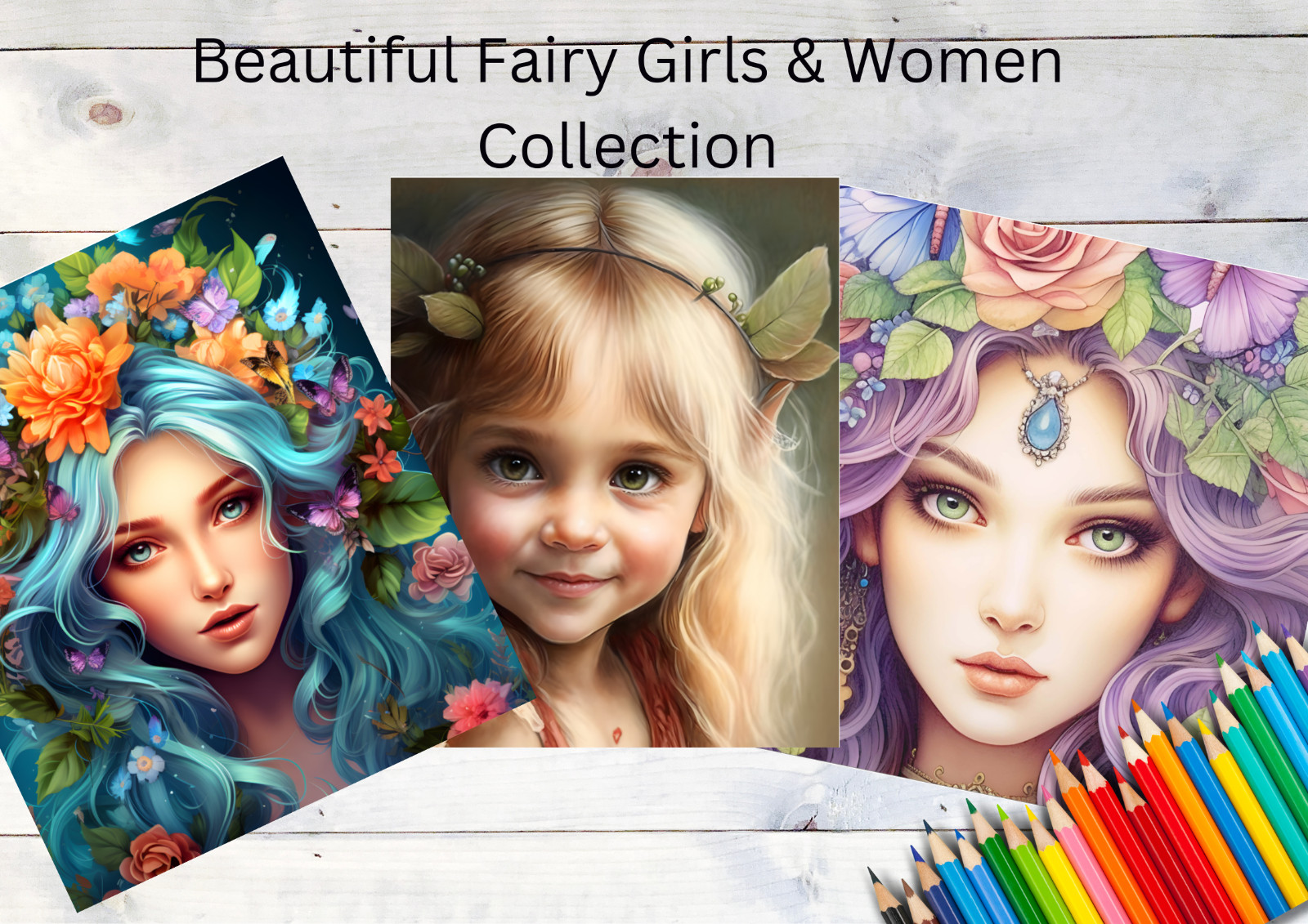 Adult Coloring Pages Bundle Fairy bundle 430 pages Printable Pages