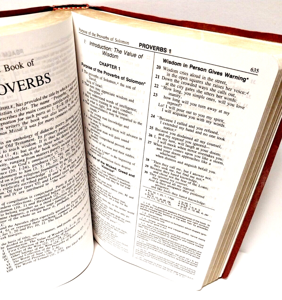 The New American Bible Catholic World Press Red Letter Edition 1987, 2402BG