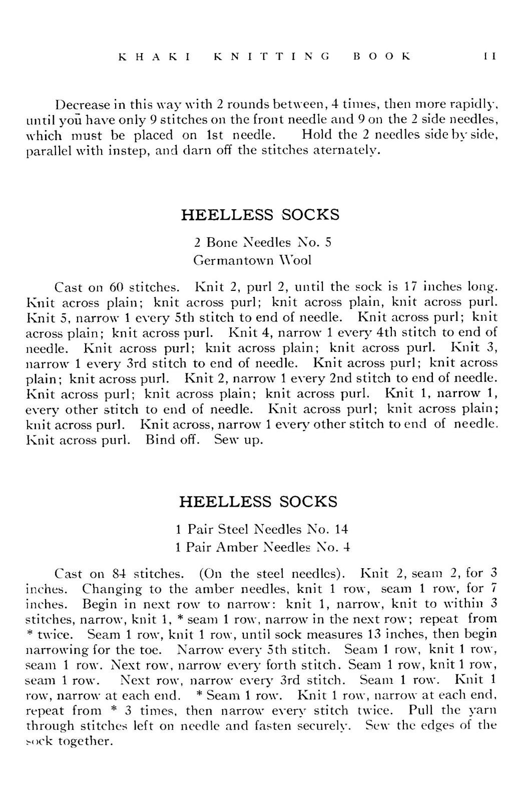 1917Khaki Knitting Book 53 Pages