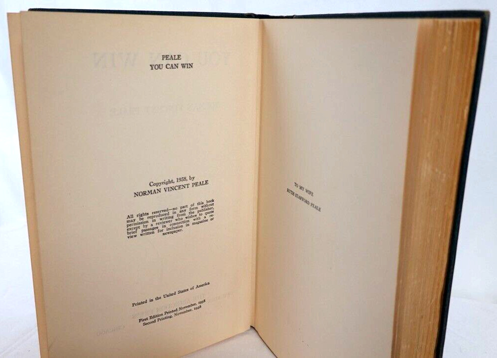 YOU CAN WIN Norman Vincent Peale 1938+Martin Luther THE LION-HEARTED REFORM 1924